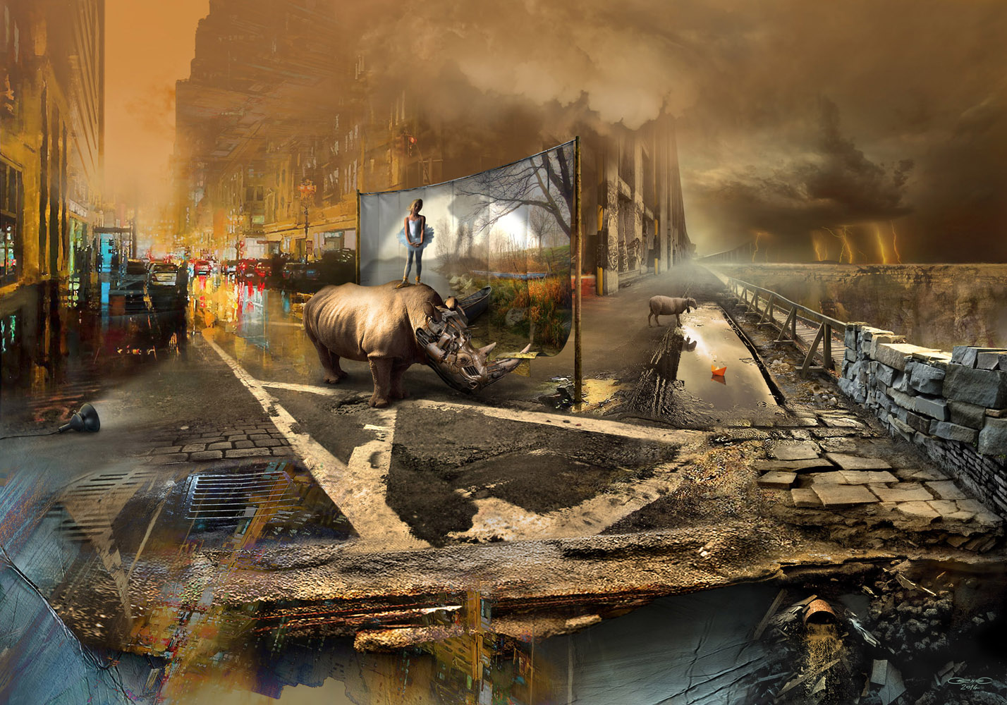 04. Last Rhino I, 70cm x 100cm, 2014., digitalni medij
